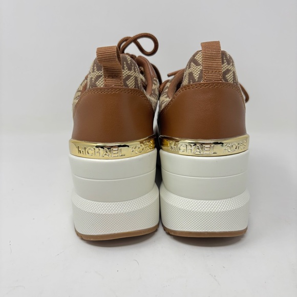 MICHAEL Michael Kors All Over Platform Logo Sneakers Size 8.5 NWOT - Picture 4 of 12